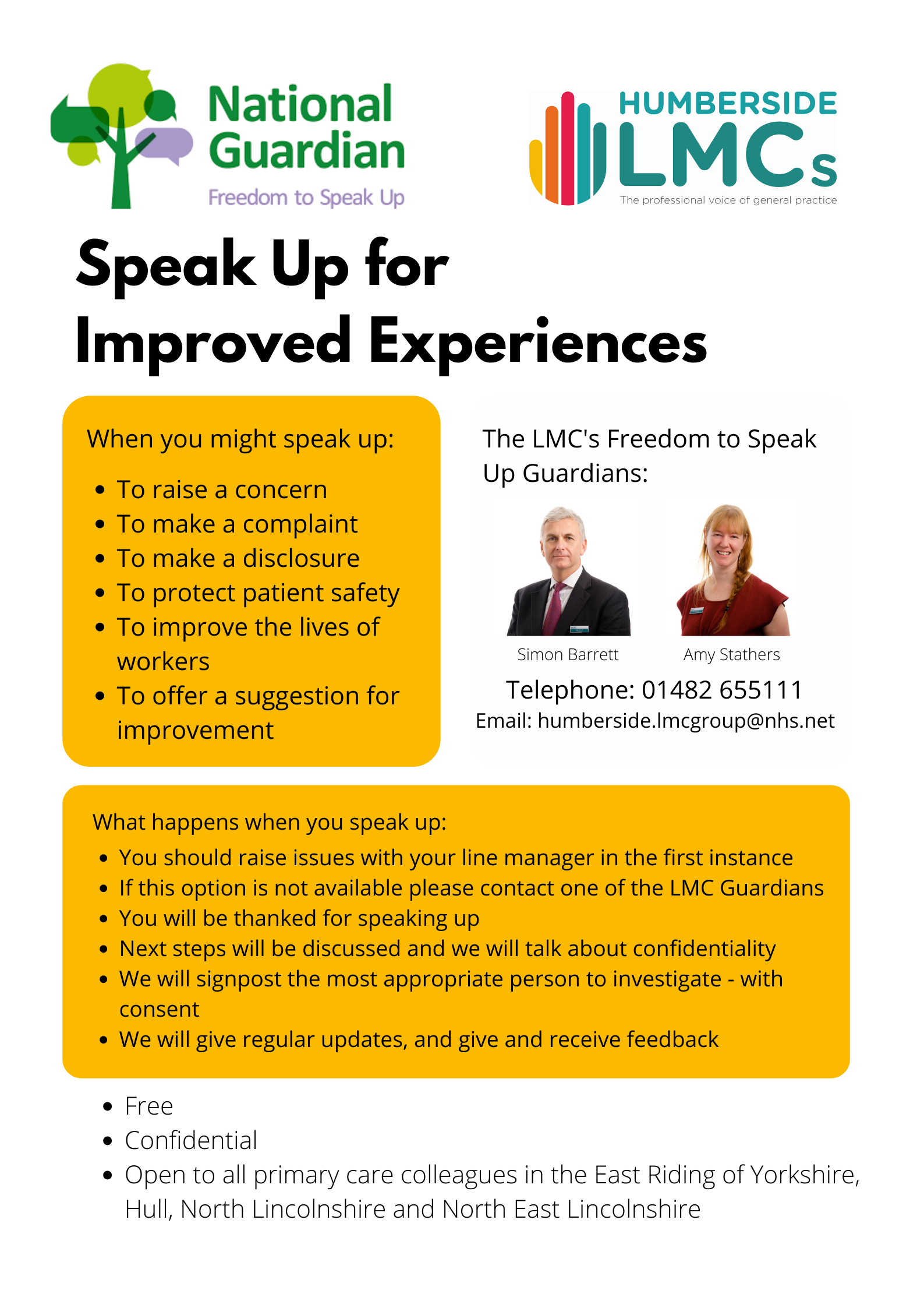 Freedom to Speak Up poster Freedom to Speak Up poster